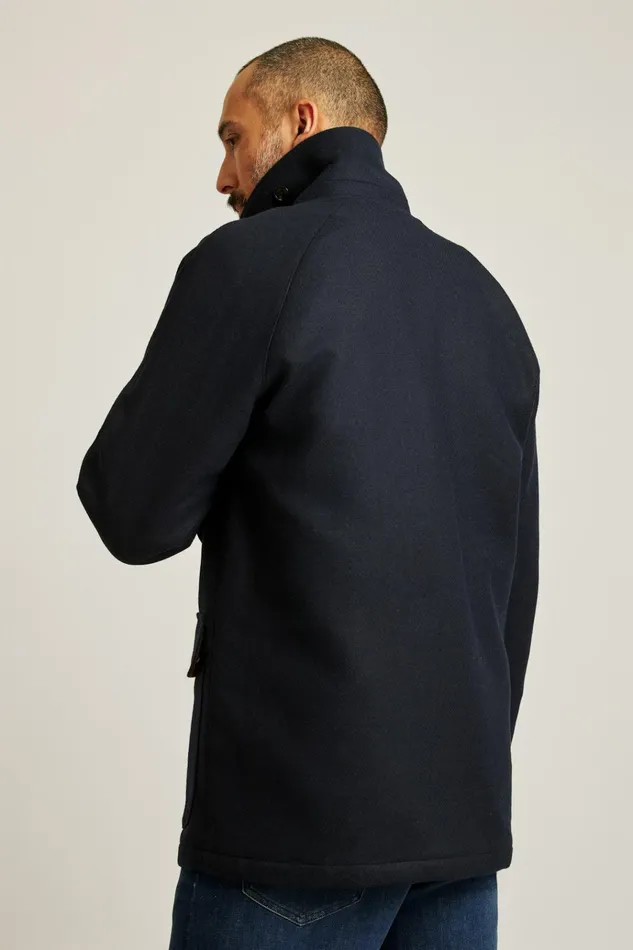 Men Jackets and Coats Bonobos The Italian Wool Field Jacket Navy