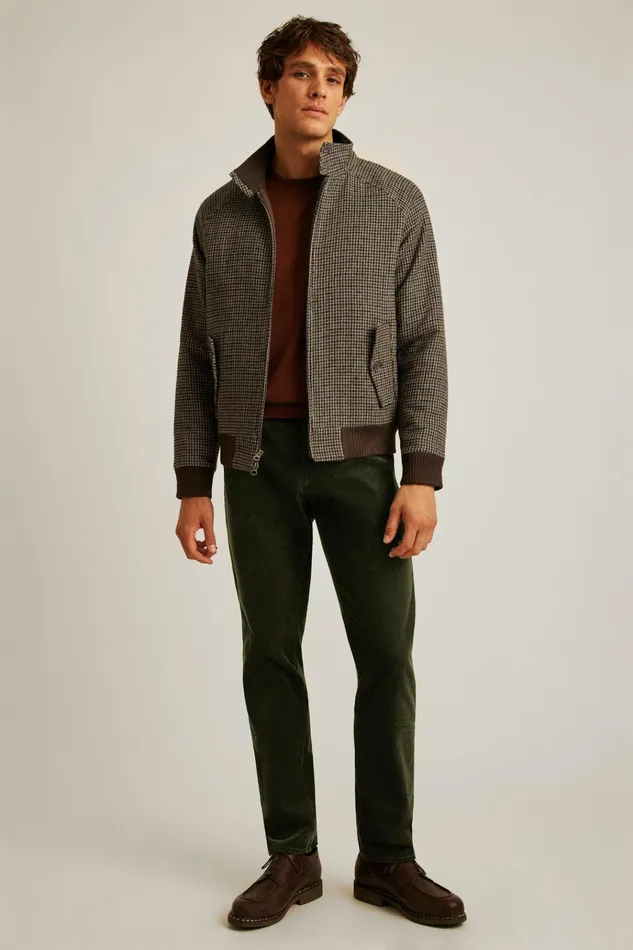 Men Jackets and Coats Bonobos The Italian Wool Harrington Jacket Brown Club Check Men Jackets and Coats Bonobos The Italian Wool Harrington Jacket Brown Club Check
