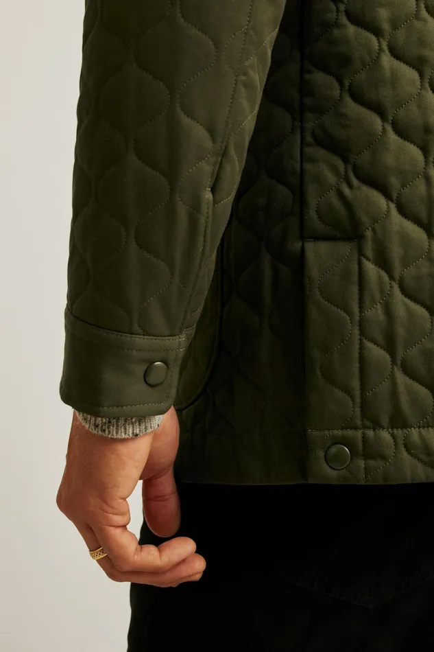 Men Jackets and Coats Bonobos The Quilted Jacket Olive