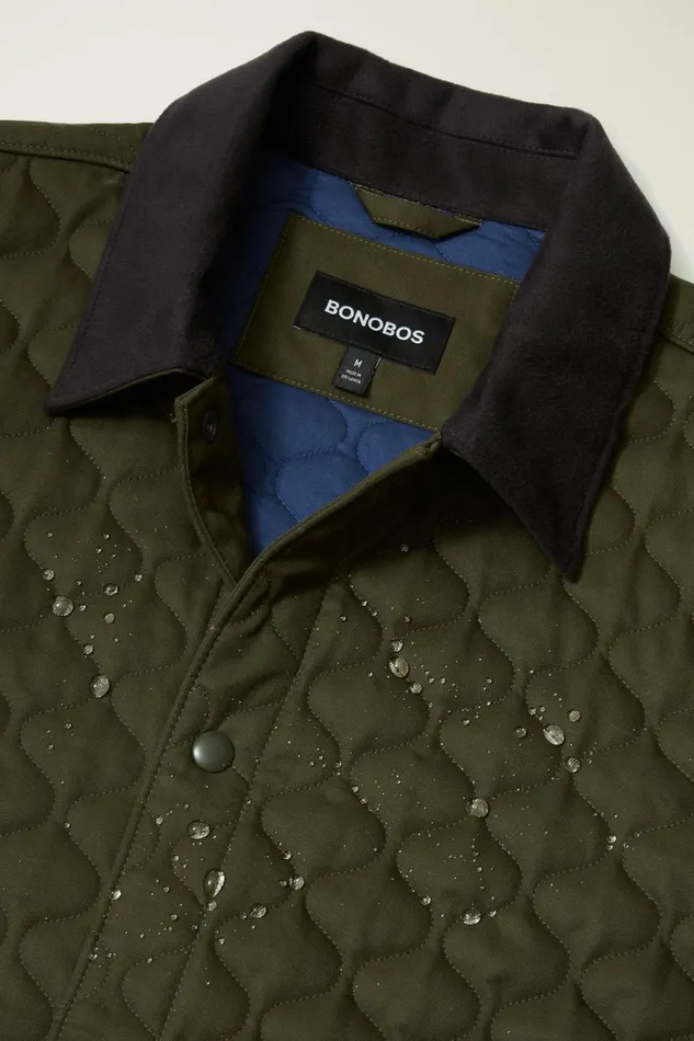 Men Jackets and Coats Bonobos The Quilted Jacket Olive