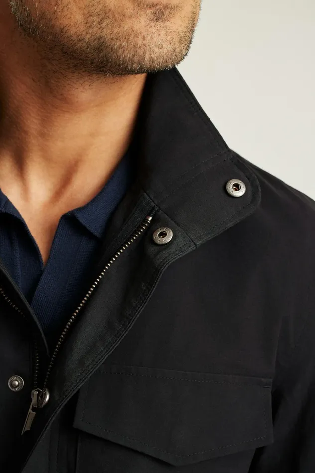 Men Jackets and Coats Bonobos The Tech Utility Jacket Jet Black