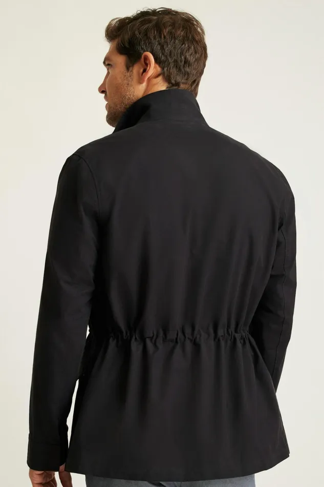 Men Jackets and Coats Bonobos The Tech Utility Jacket Jet Black