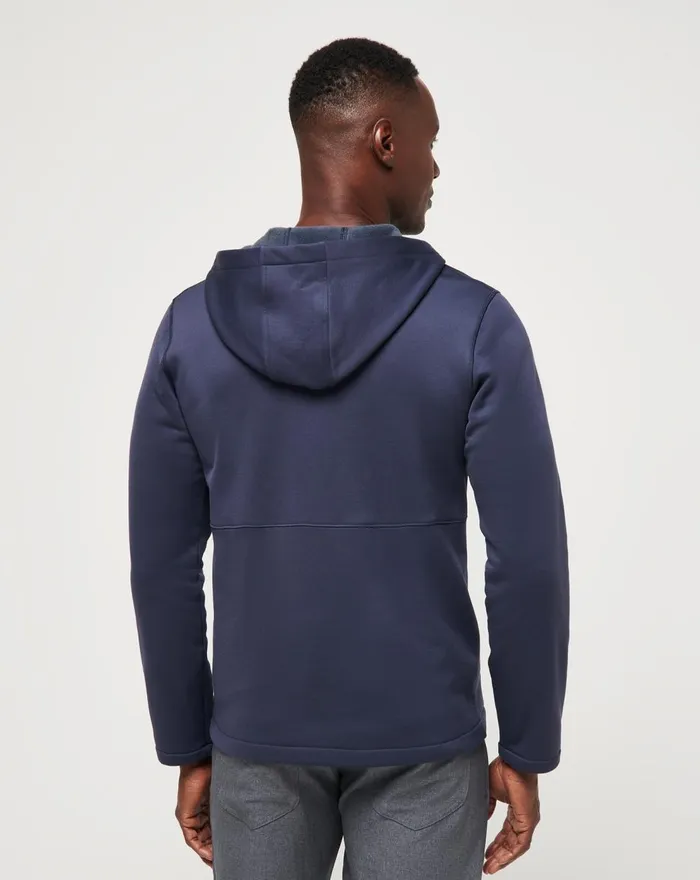 Men Jackets TravisMathew CITY POLAR FLEECE HOODIE Blue Nights