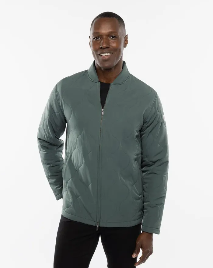 Men Jackets TravisMathew COME WHAT MAY JACKET Balsam Green