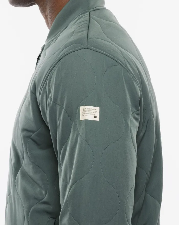 Men Jackets TravisMathew COME WHAT MAY JACKET Balsam Green