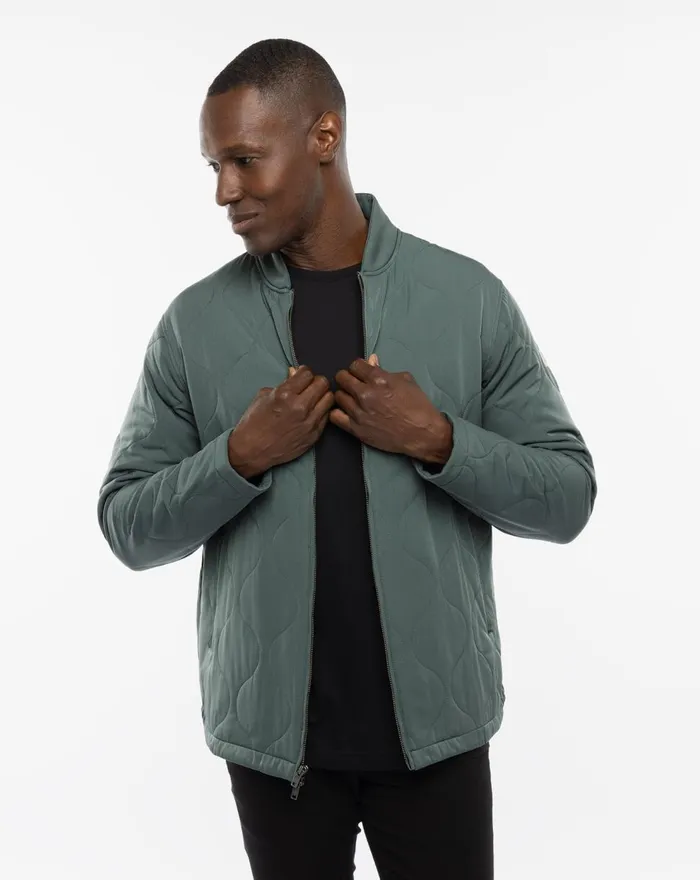 Men Jackets TravisMathew COME WHAT MAY JACKET Balsam Green