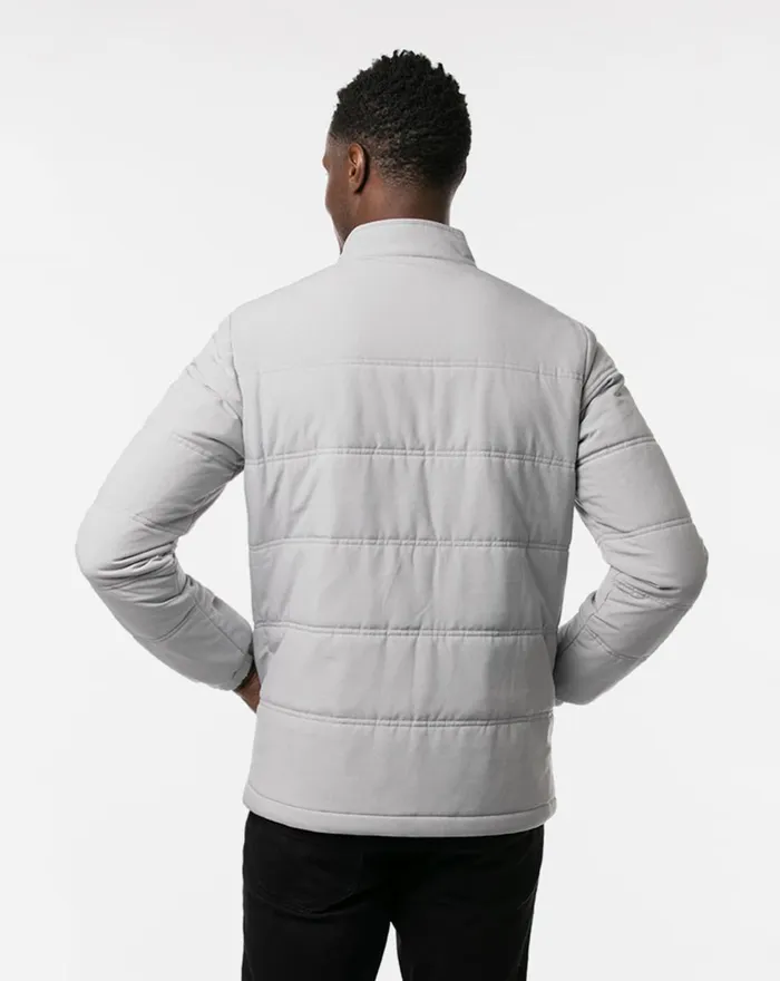 Men Jackets TravisMathew INTERLUDE PUFFER JACKET Heather Sleet