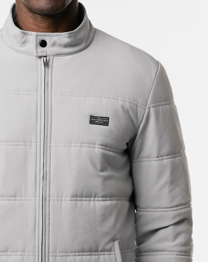 Men Jackets TravisMathew INTERLUDE PUFFER JACKET Heather Sleet