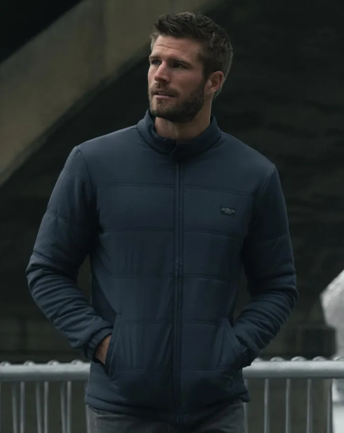 Men Jackets TravisMathew INTERLUDE PUFFER JACKET Mood Indigo