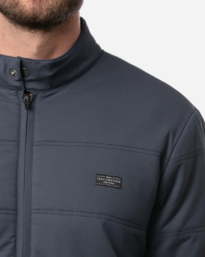Men Jackets TravisMathew INTERLUDE PUFFER JACKET Mood Indigo