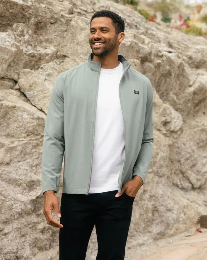Men Jackets TravisMathew POBLANO FULL ZIP Laurel