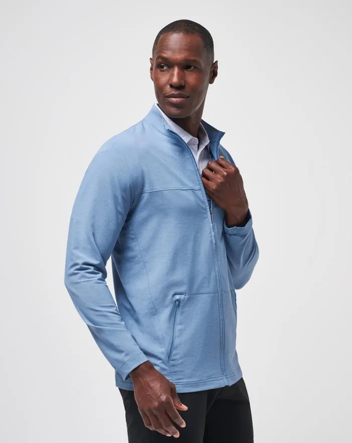 Men Jackets TravisMathew VALLEY VIEW FULL ZIP Coronet