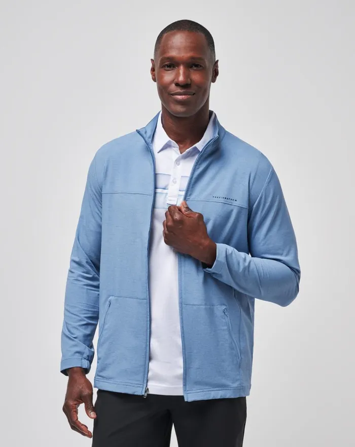 Men Jackets TravisMathew VALLEY VIEW FULL ZIP Coronet