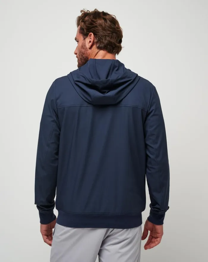 Men Jackets TravisMathew WANDERLUST HOODIE Mood Indigo