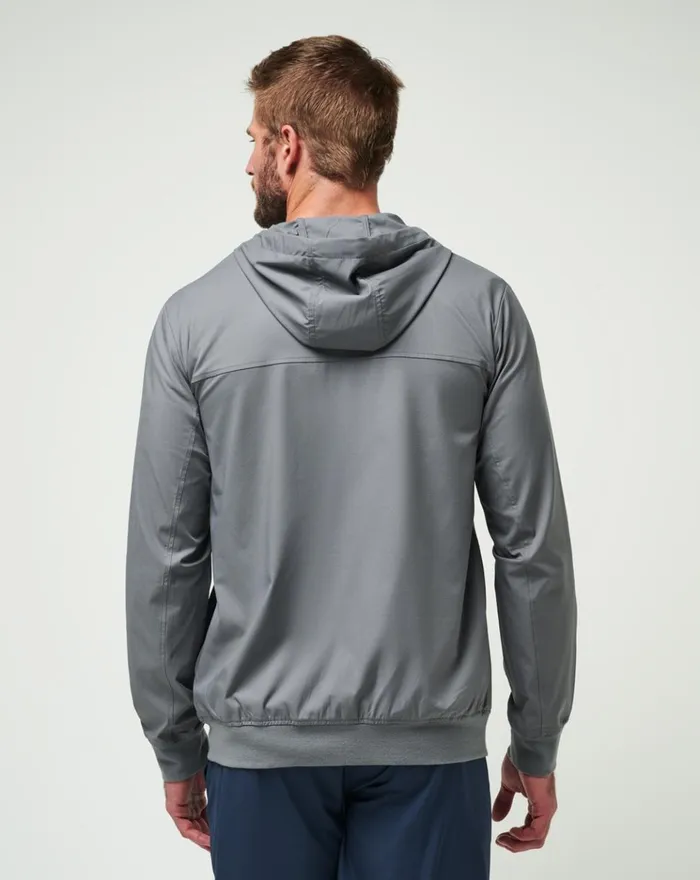 Men Jackets TravisMathew WANDERLUST HOODIE Quiet Shade