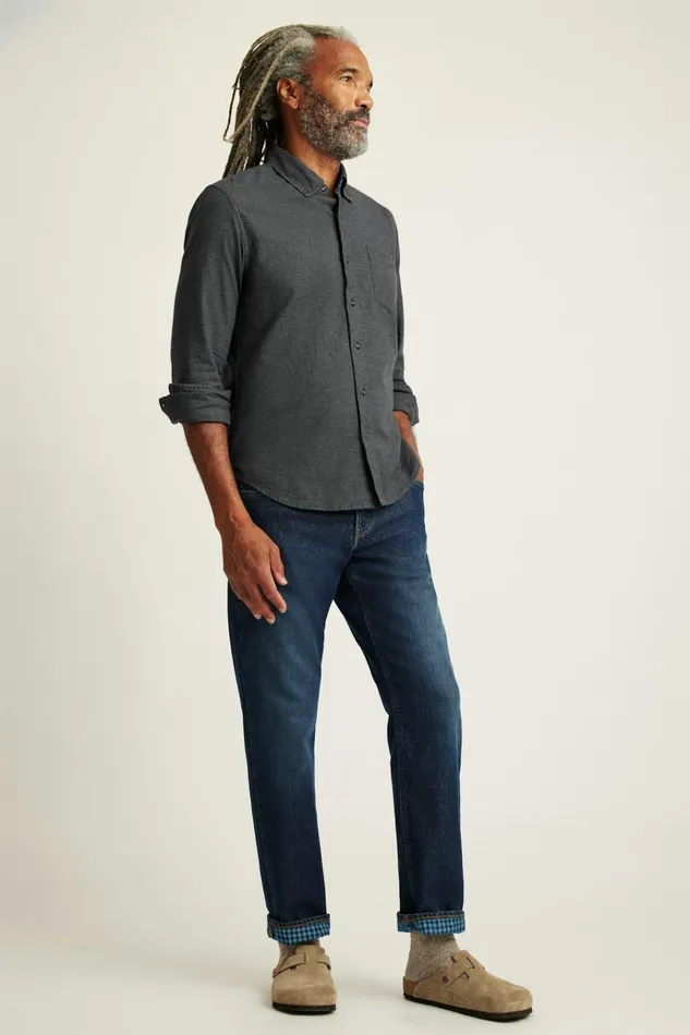 Men Jeans Bonobos Fireside Flannel Lined Jean Midnight Wash