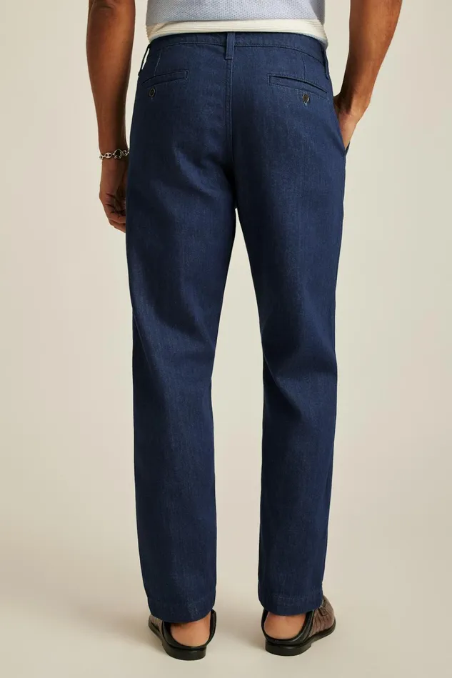 Men Jeans Bonobos Hemp Denim Chino Dark Indigo