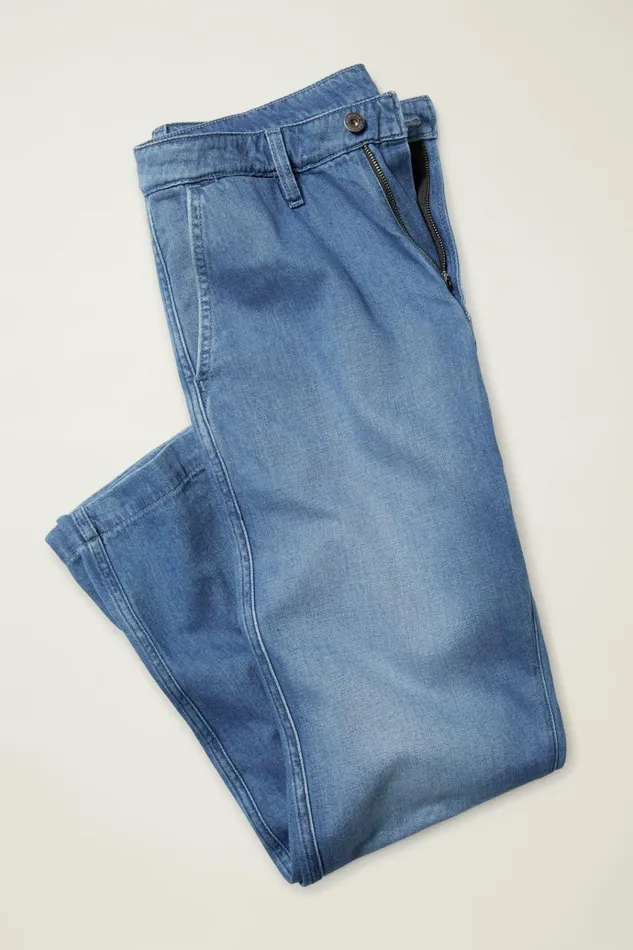 Men Jeans Bonobos Hemp Denim Chino Sand Dollar Wash