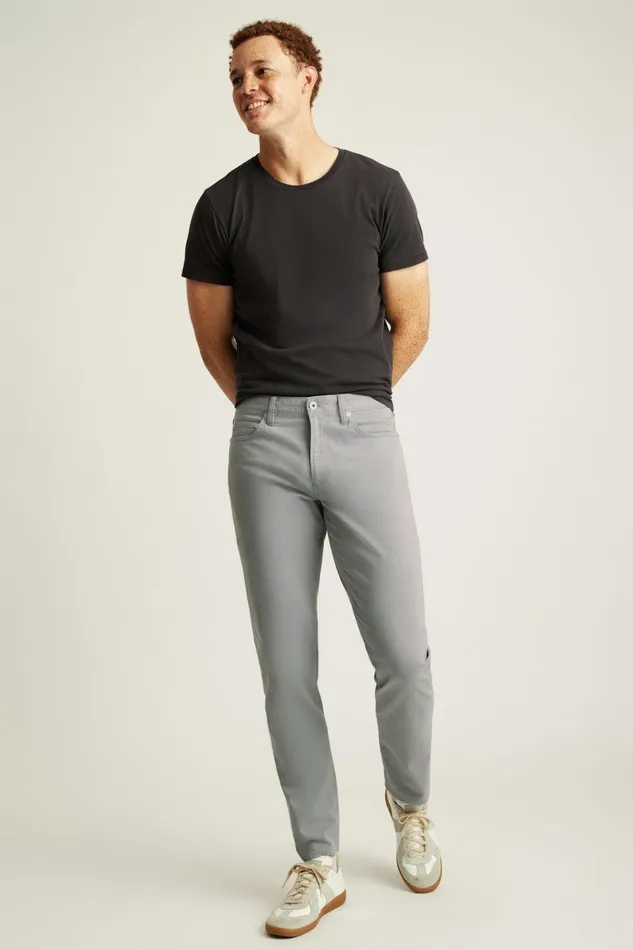 Men Jeans Bonobos Italian Brushed 5Pocket Pants Monument Grey