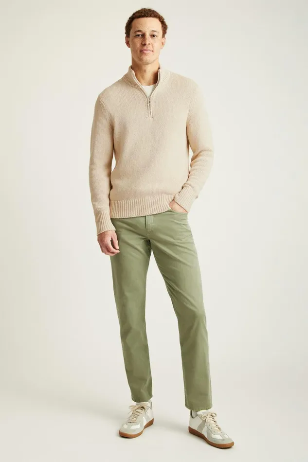 Men Jeans Bonobos Italian Brushed 5Pocket Pants Moss Green