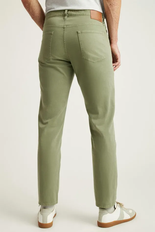 Men Jeans Bonobos Italian Brushed 5Pocket Pants Moss Green