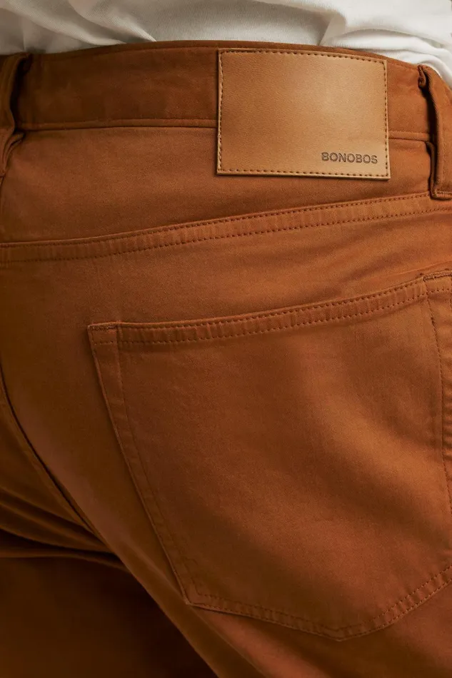 Men Jeans Bonobos Italian Brushed 5Pocket Pants Sequoia Brown
