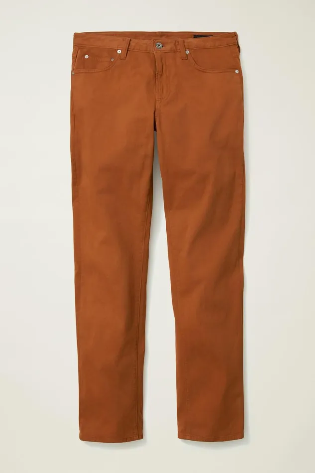 Men Jeans Bonobos Italian Brushed 5Pocket Pants Sequoia Brown