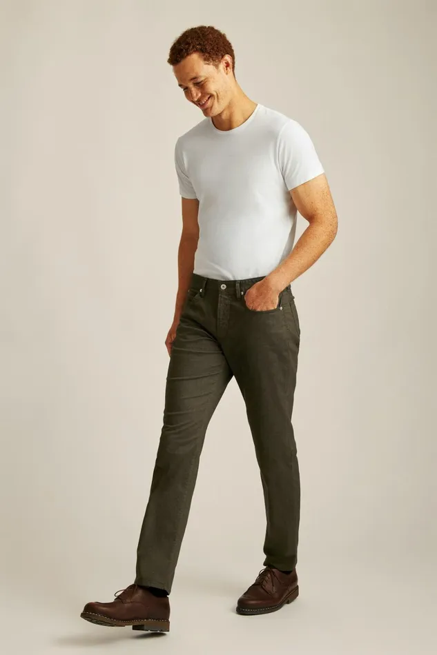 Men Jeans Bonobos Italian Textured Five Pocket Artichoke