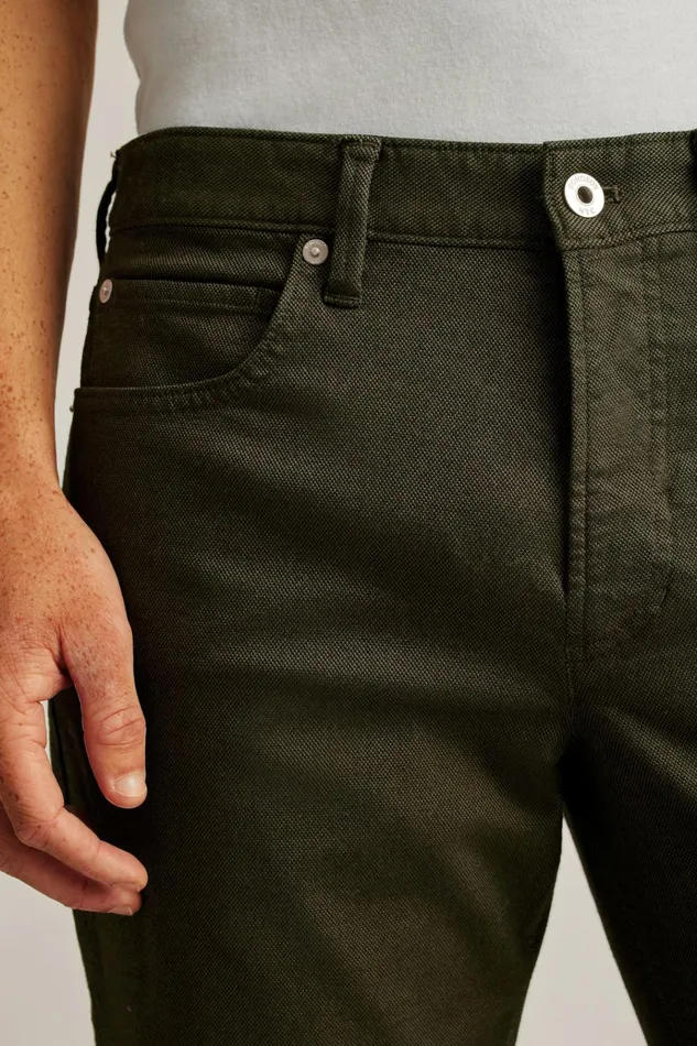 Men Jeans Bonobos Italian Textured Five Pocket Artichoke