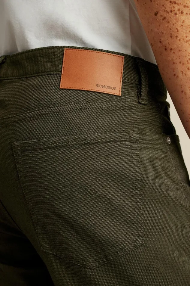 Men Jeans Bonobos Italian Textured Five Pocket Artichoke