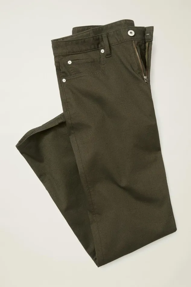 Men Jeans Bonobos Italian Textured Five Pocket Artichoke