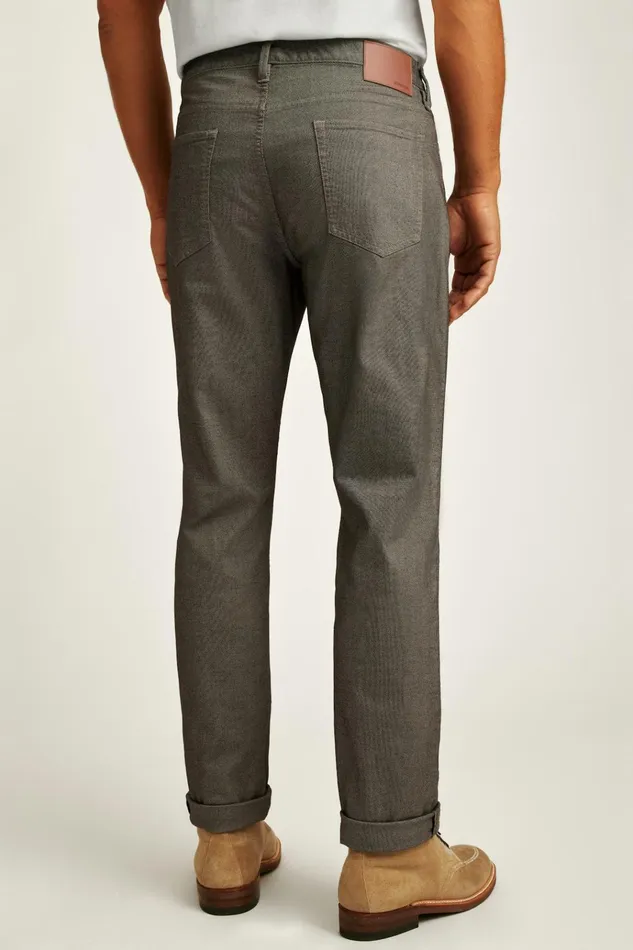 Men Jeans Bonobos Italian Textured Five Pocket Textured Vintage Khaki