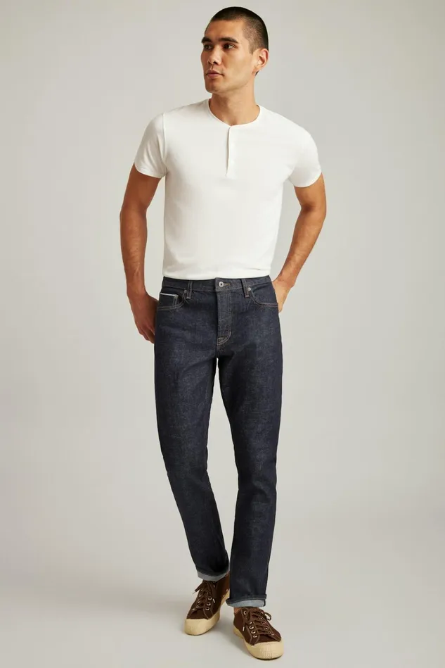 Men Jeans Bonobos Japanese Stretch Selvedge Jeans Indigo