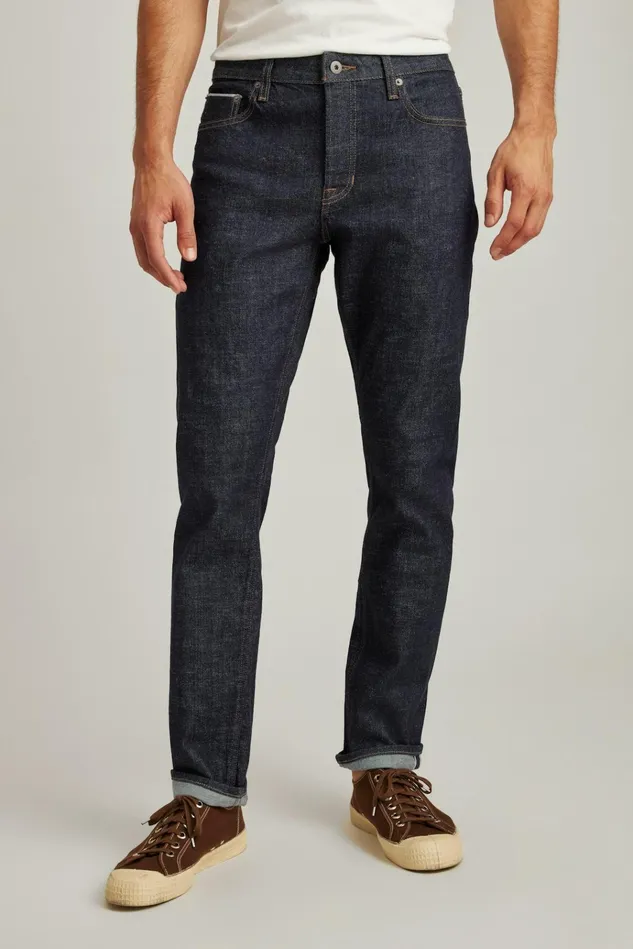 Men Jeans Bonobos Japanese Stretch Selvedge Jeans Indigo