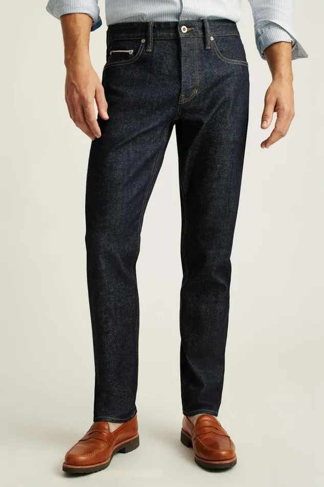 Men Jeans Bonobos Japanese Stretch Selvedge Jeans Rinse Wash