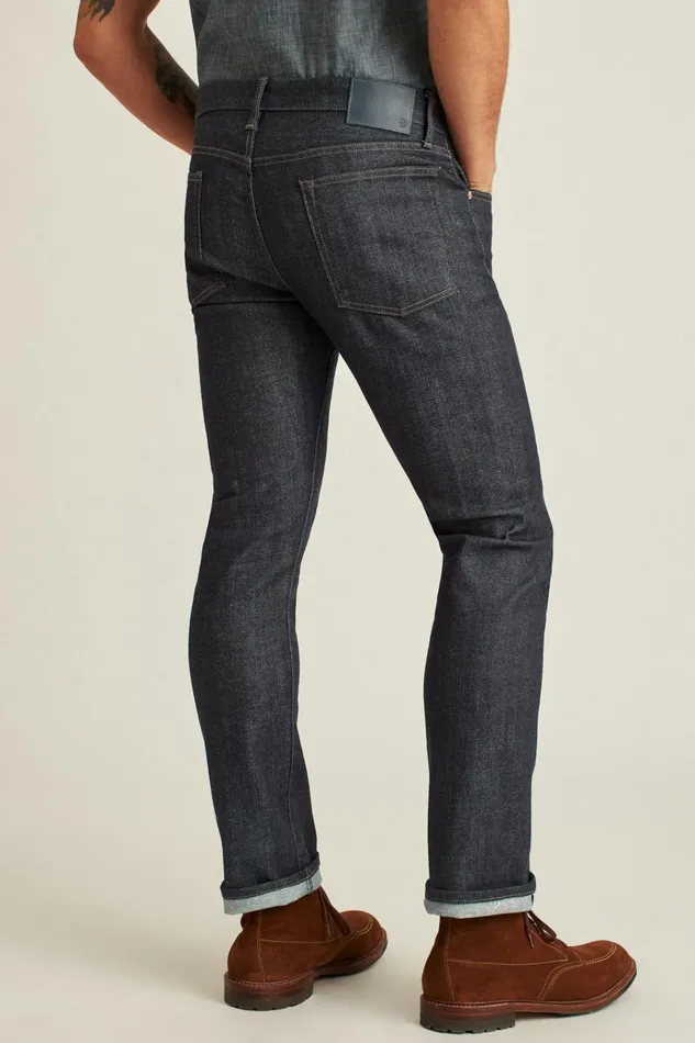 Men Jeans Bonobos Selvedge Stretch Jeans Resin Rinse
