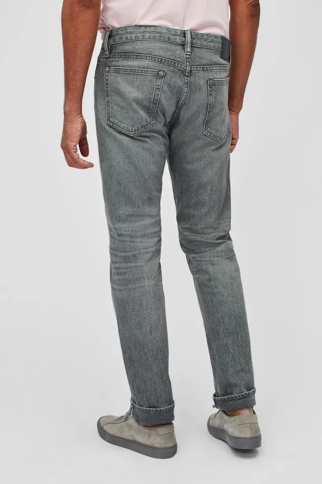 Men Jeans Bonobos Selvedge Stretch Jeans Silver