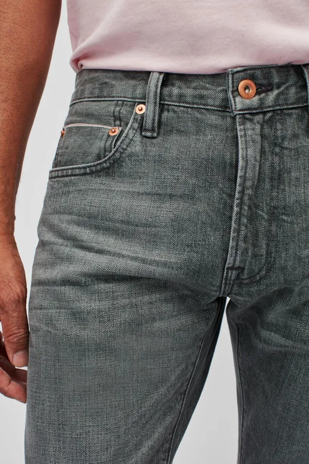 Men Jeans Bonobos Selvedge Stretch Jeans Silver