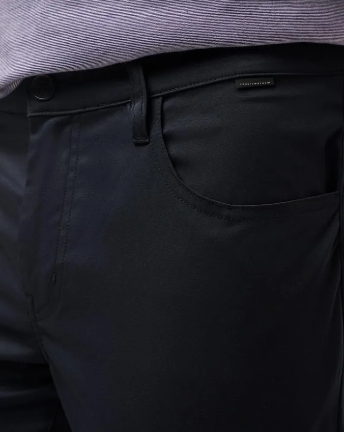 Men Pants TravisMathew OPEN TO CLOSE PANT Black