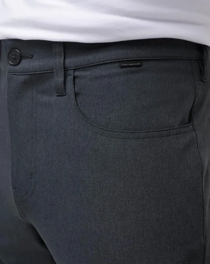 Men Pants TravisMathew OPEN TO CLOSE PANT Heather Black