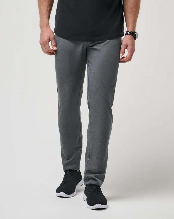 Men Pants TravisMathew OPEN TO CLOSE PANT Heather Dark Grey