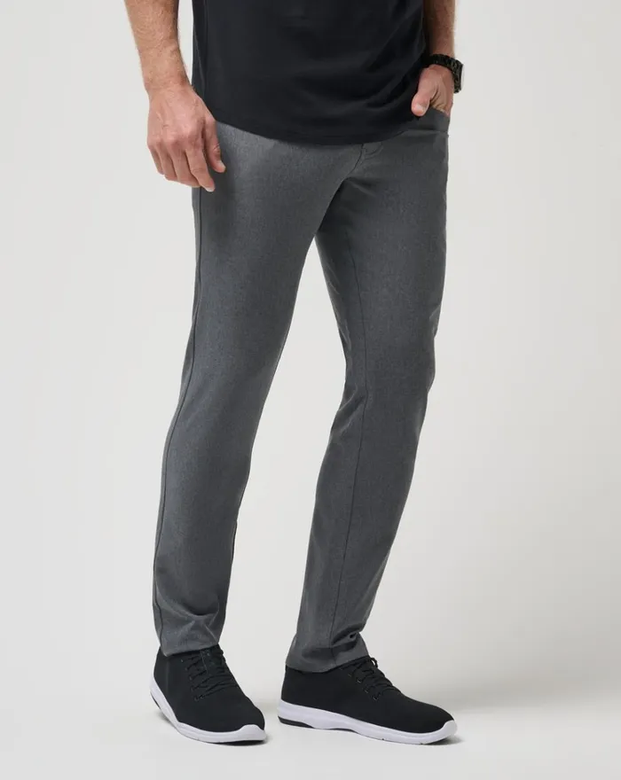 Men Pants TravisMathew OPEN TO CLOSE PANT Heather Dark Grey
