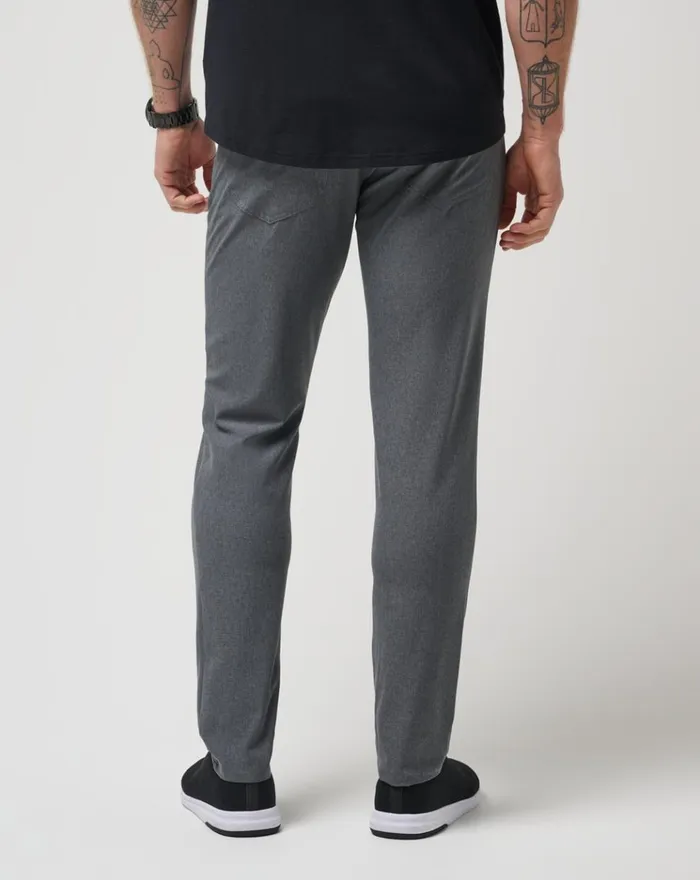 Men Pants TravisMathew OPEN TO CLOSE PANT Heather Dark Grey