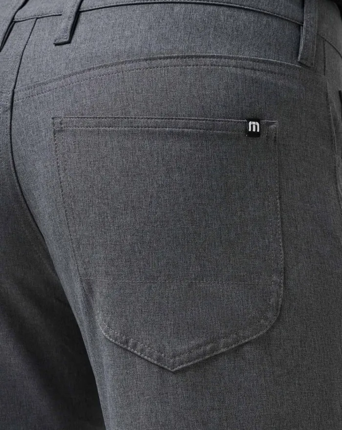 Men Pants TravisMathew OPEN TO CLOSE PANT Heather Dark Grey