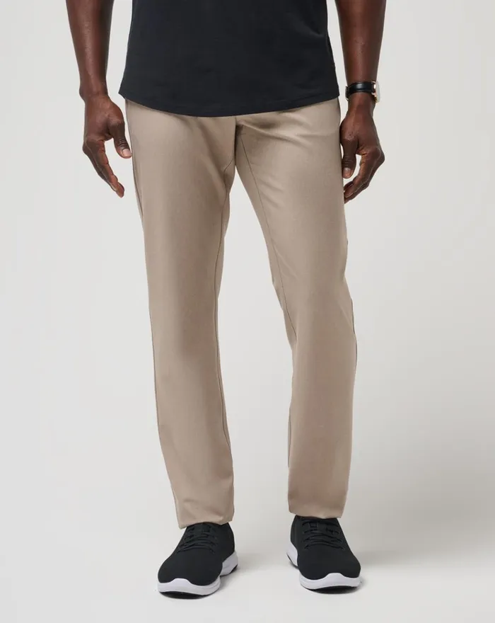 Men Pants TravisMathew OPEN TO CLOSE PANT Heather Khaki