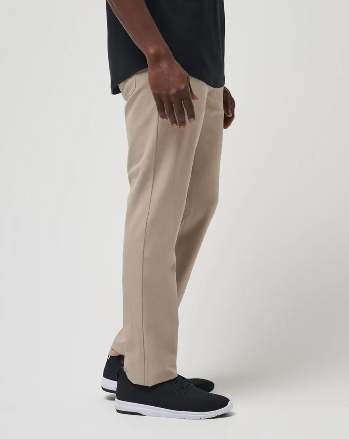 Men Pants TravisMathew OPEN TO CLOSE PANT Heather Khaki