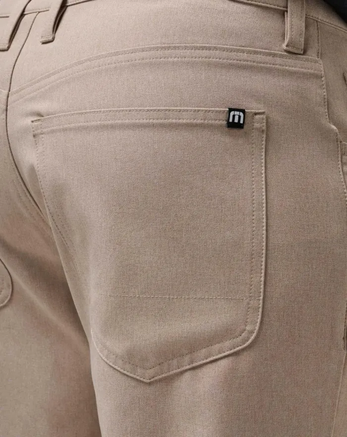Men Pants TravisMathew OPEN TO CLOSE PANT Heather Khaki