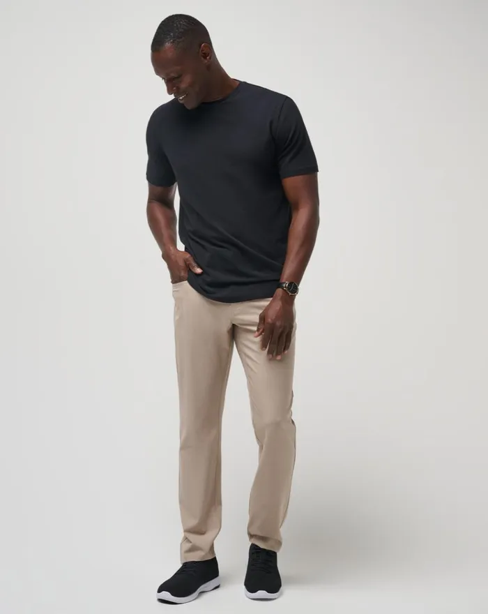 Men Pants TravisMathew OPEN TO CLOSE PANT Heather Khaki
