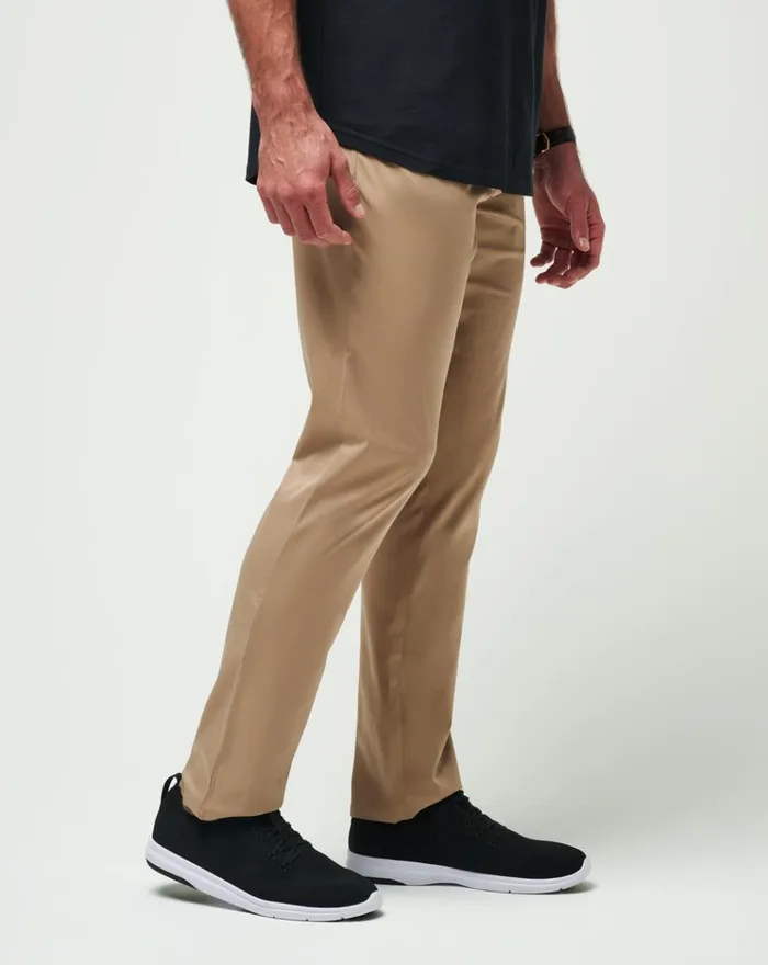 Men Pants TravisMathew OPEN TO CLOSE PANT Khaki