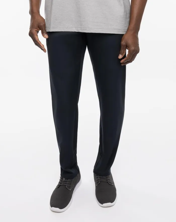 Men Pants TravisMathew OPEN TO CLOSE SLIM PANT Black